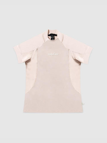 Active Fit Mock Neck Tee - Powder