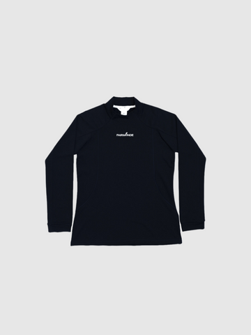 Softouch Long Sleeve Mock Neck Tee - Navy