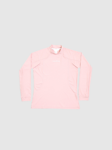 Softouch Long Sleeve Mock Neck Tee - Pink